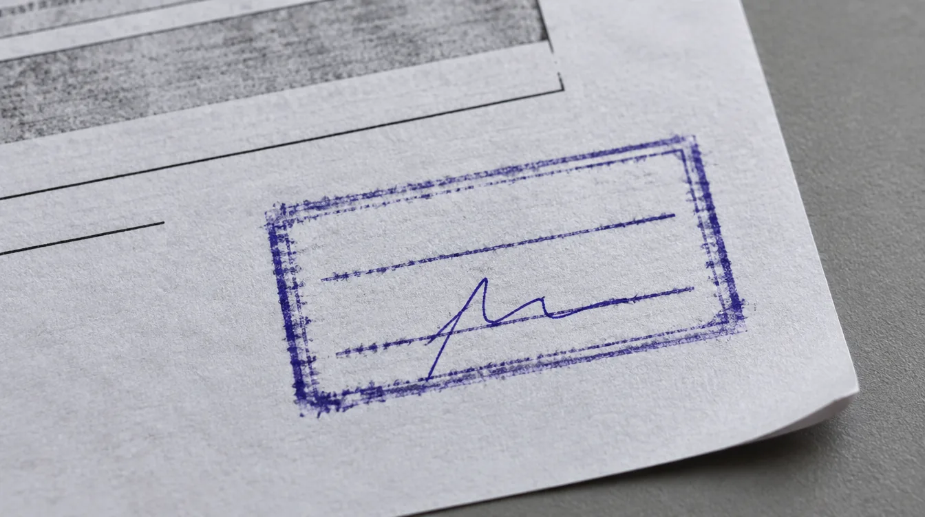 A commissioner of oaths certification stamp, signed and dated, pressed onto a photocopy of a qualification document.